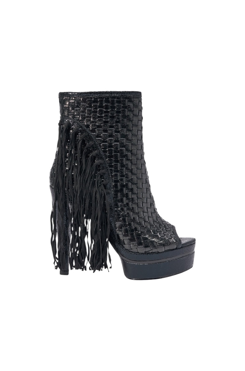AZALEA WANG MARTEENA OPEN TOE PLATFORM BOOTIE