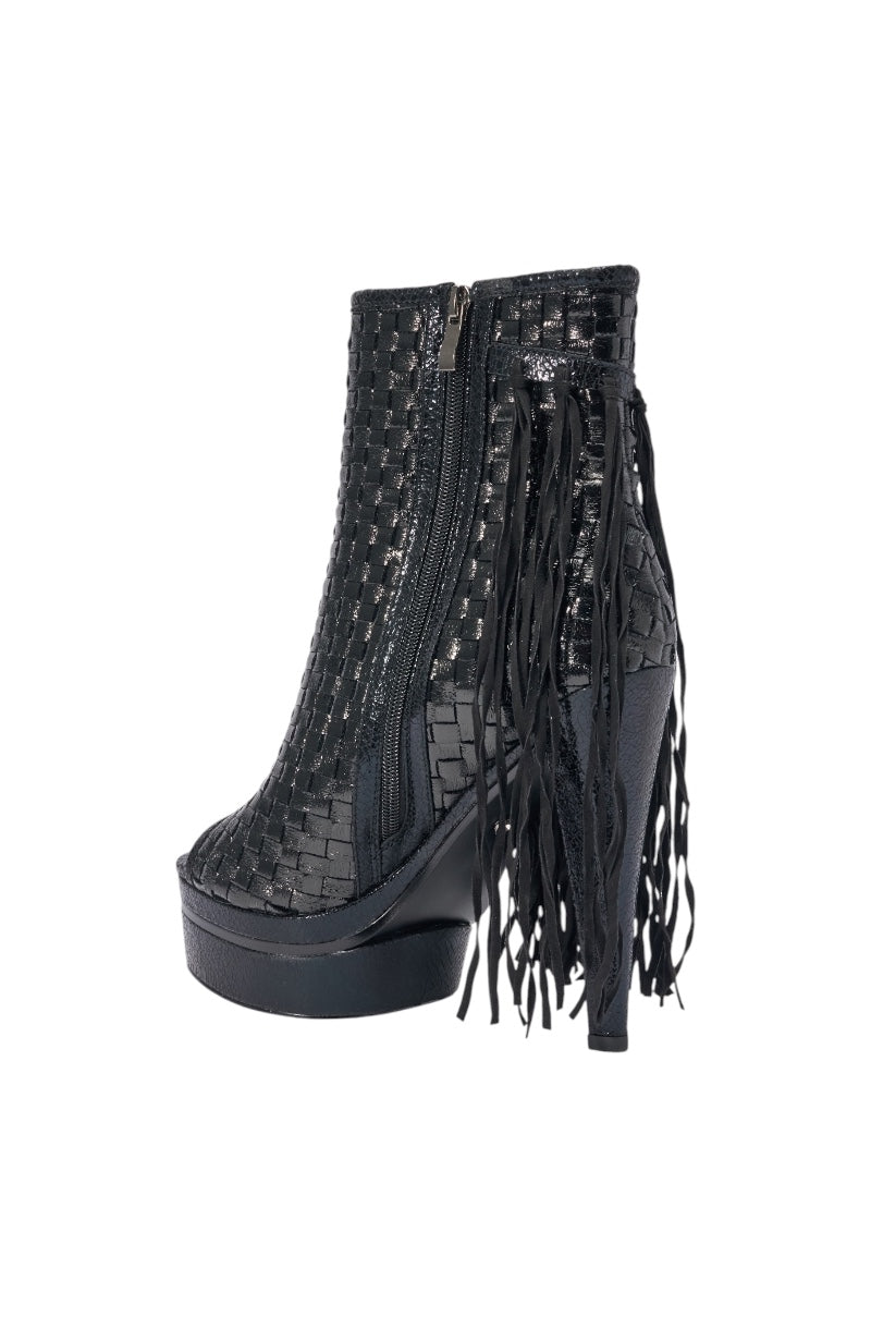 AZALEA WANG MARTEENA OPEN TOE PLATFORM BOOTIE