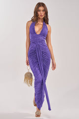 TILL SUNRISE MAXI DRESS IN DEEP PURPLE