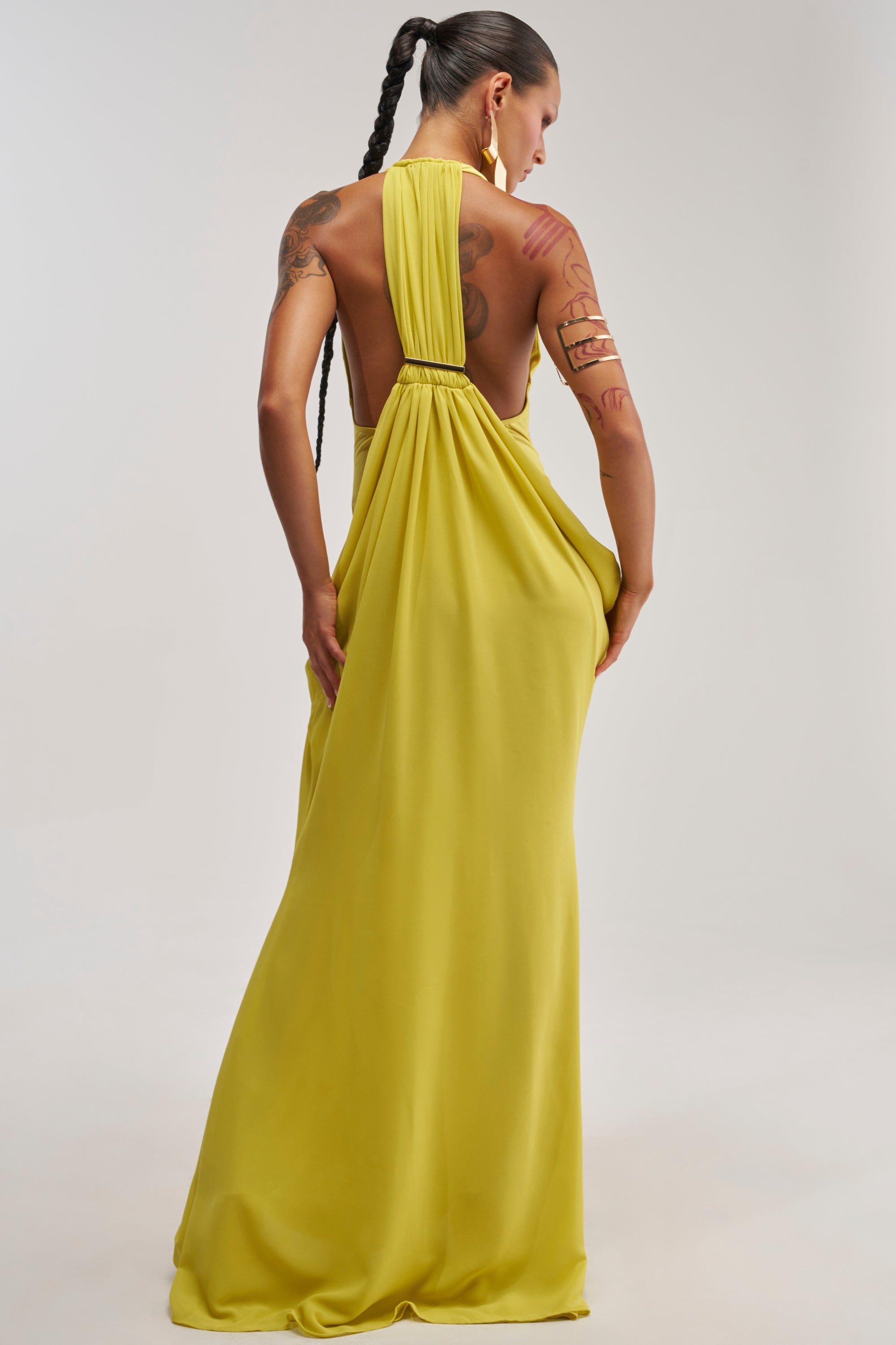 BORN TO SHINE SWOOP MAXI DRESS
