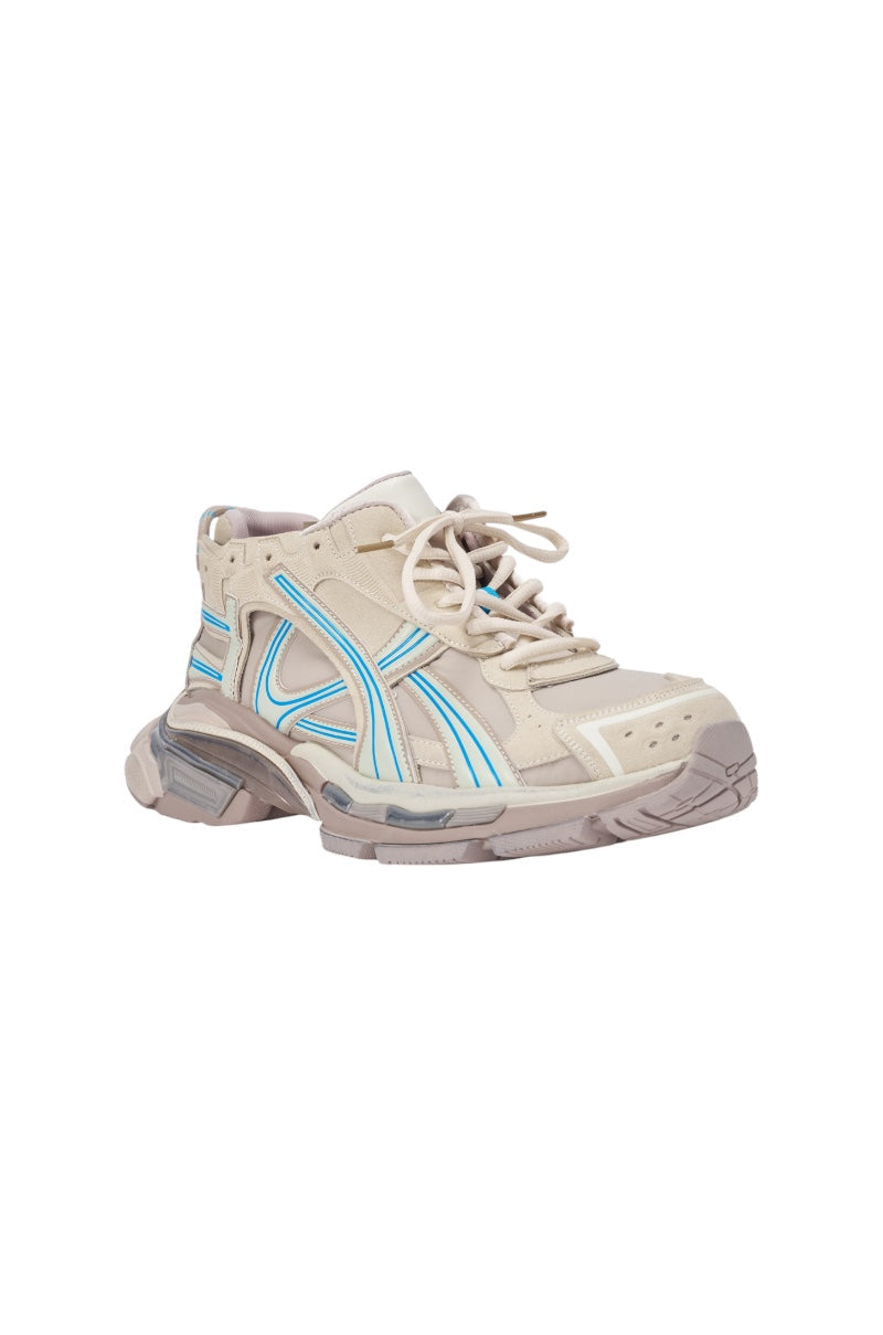 AKIRA GOLD MELAE LIGHT GREY SNEAKER