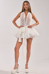 DESERT DAYDREAM MINI DRESS IN WHITE