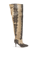 AZALEA WANG MOONREEL SNAKE THIGH HIGH BOOT
