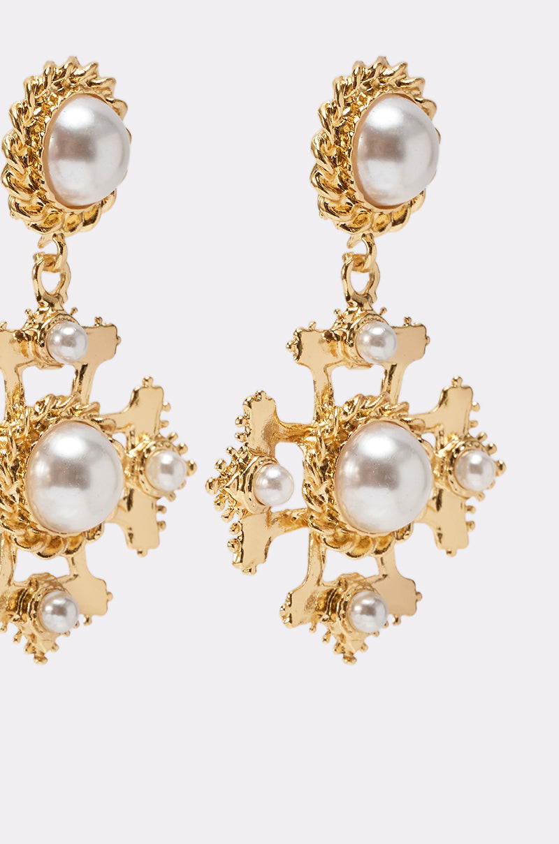 CROSS MY HEART EARRING