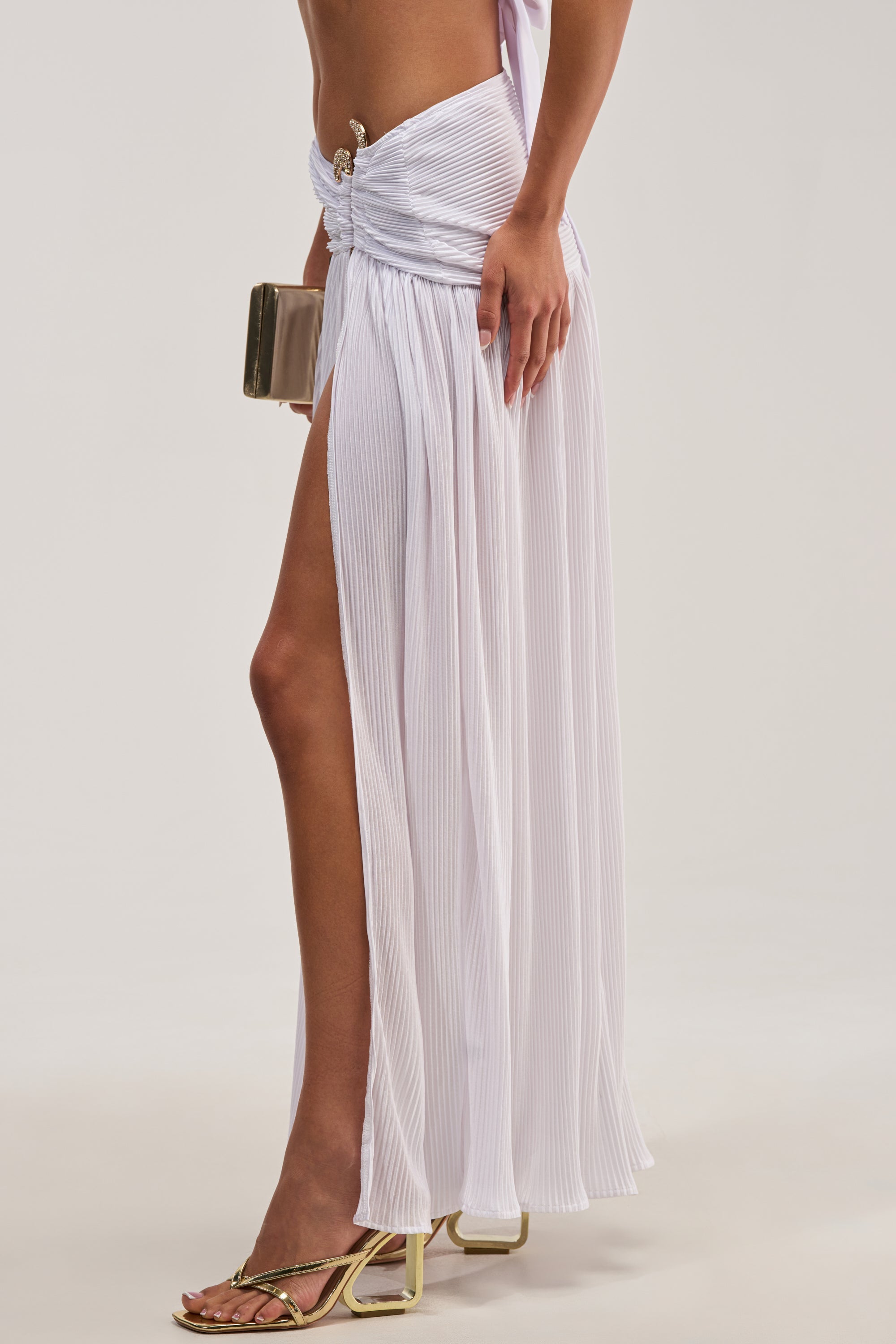 TEMPTATION PLISSE MAXI SKIRT