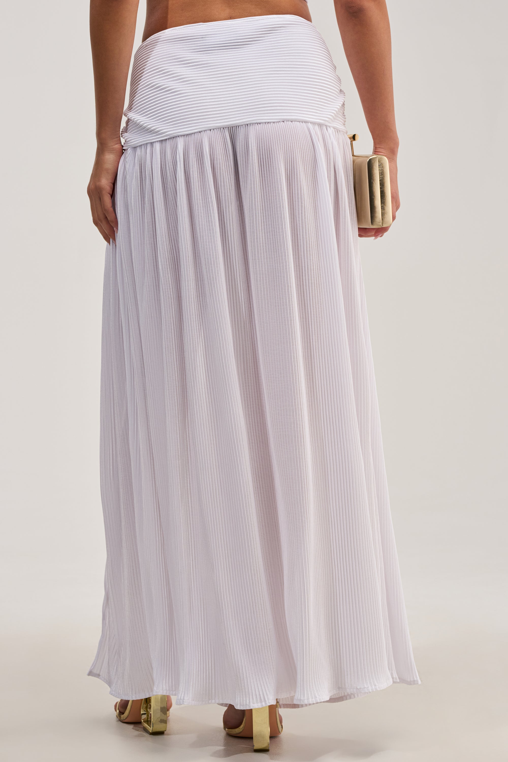 TEMPTATION PLISSE MAXI SKIRT