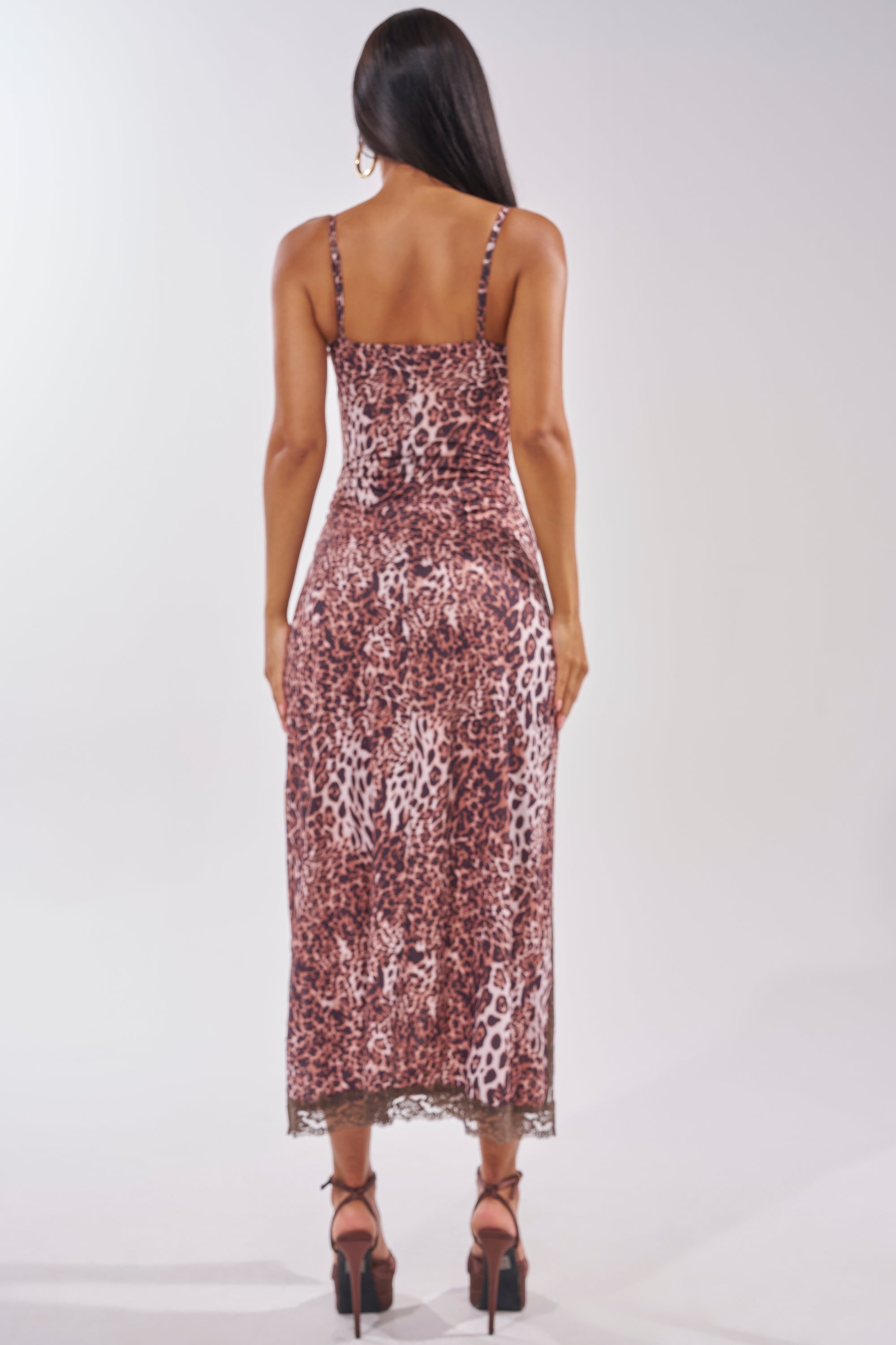 SWEET DREAMS LACE MAXI DRESS IN CHEETAH