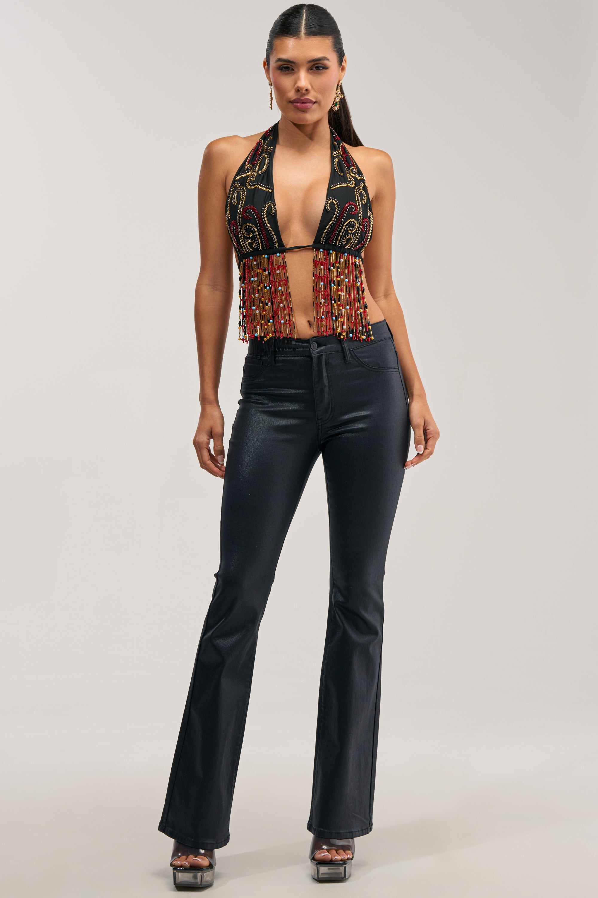 ANGEL ON EARTH BEADED BRALETTE TOP