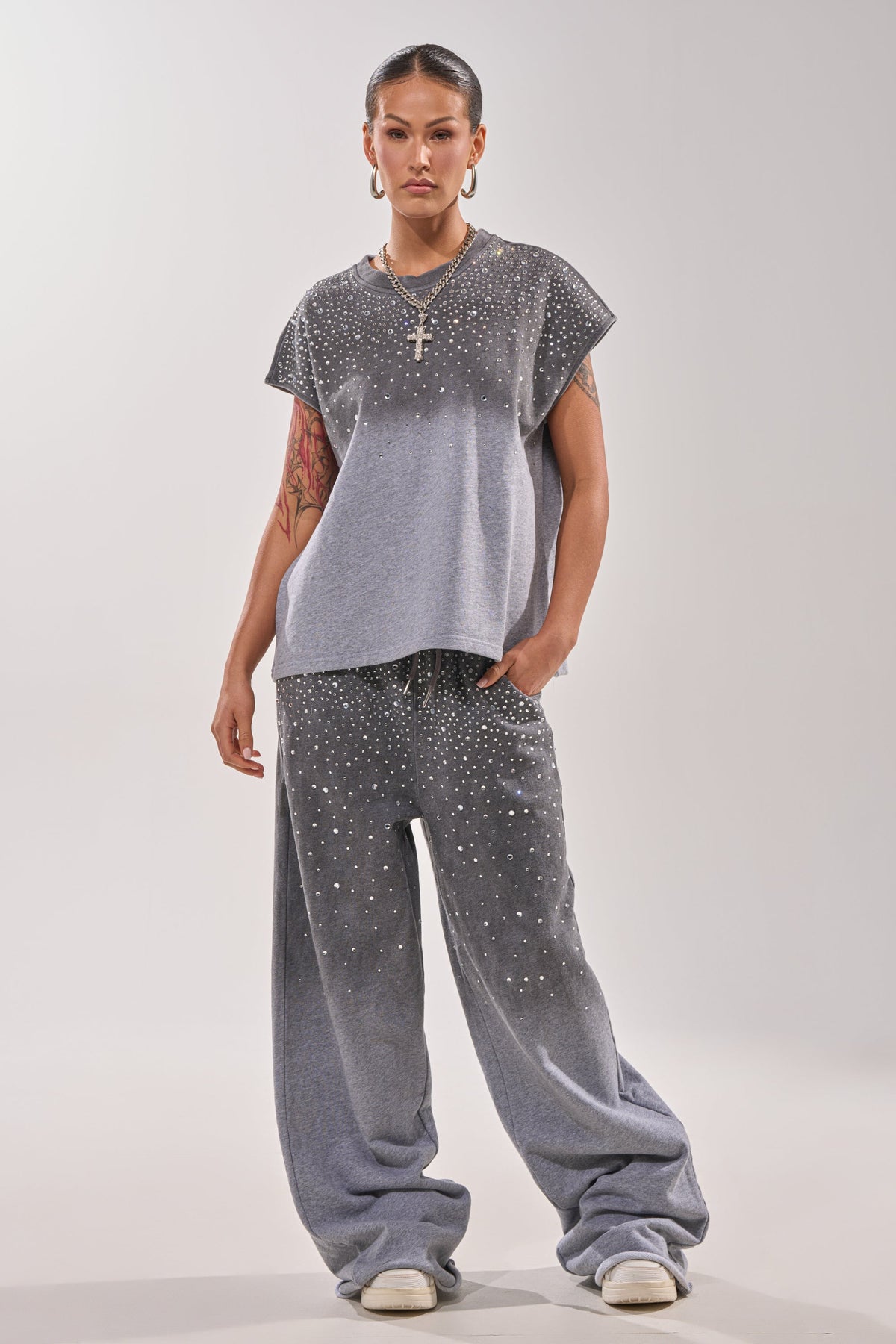 NIGHT SKY RHINESTONE JOGGER