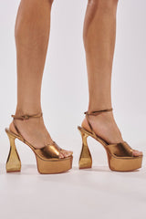 AZALEA WANG NEWTON BLOCK CHOCOLATE SANDAL