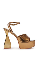 AZALEA WANG NEWTON BLOCK CHOCOLATE SANDAL