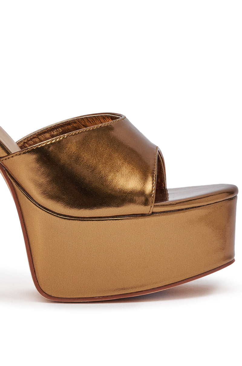 AZALEA WANG NEWTON BLOCK CHOCOLATE SANDAL