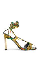 AZALEA WANG NOTYET MULTI SNAKE STILETTO SANDAL
