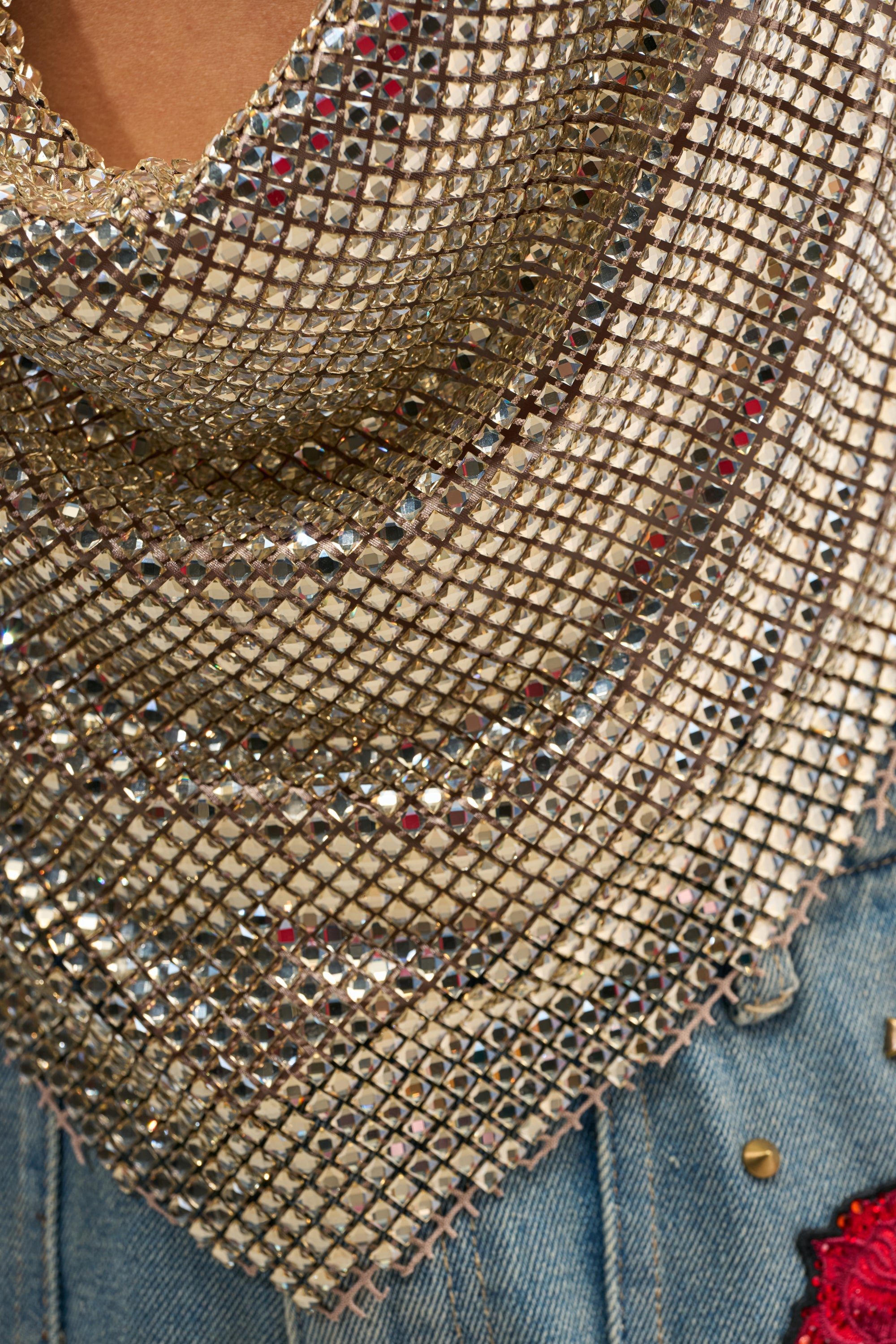 DISCO CLUB COWL NECK TOP