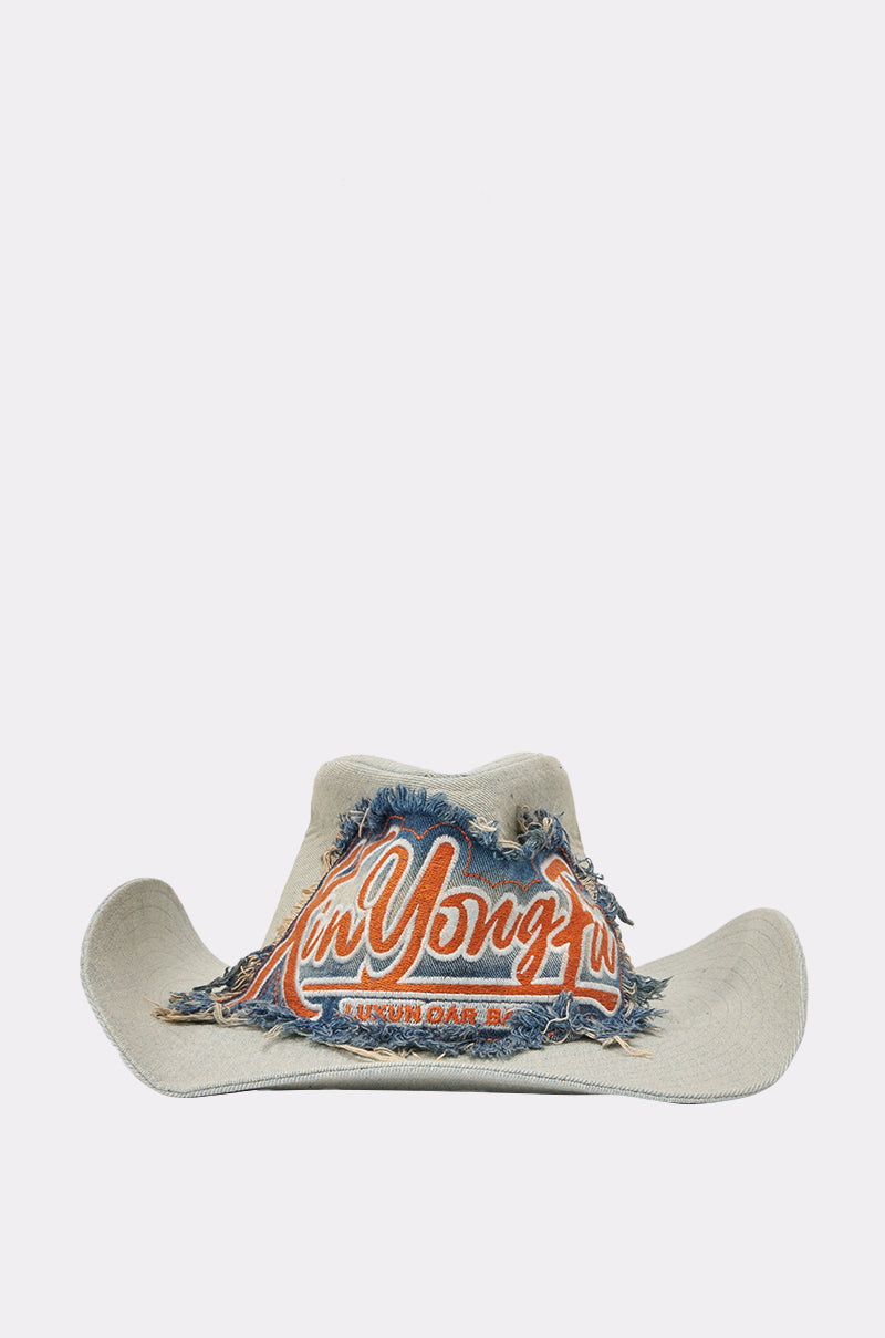 WITH THE TIMES DENIM COWBOY HAT