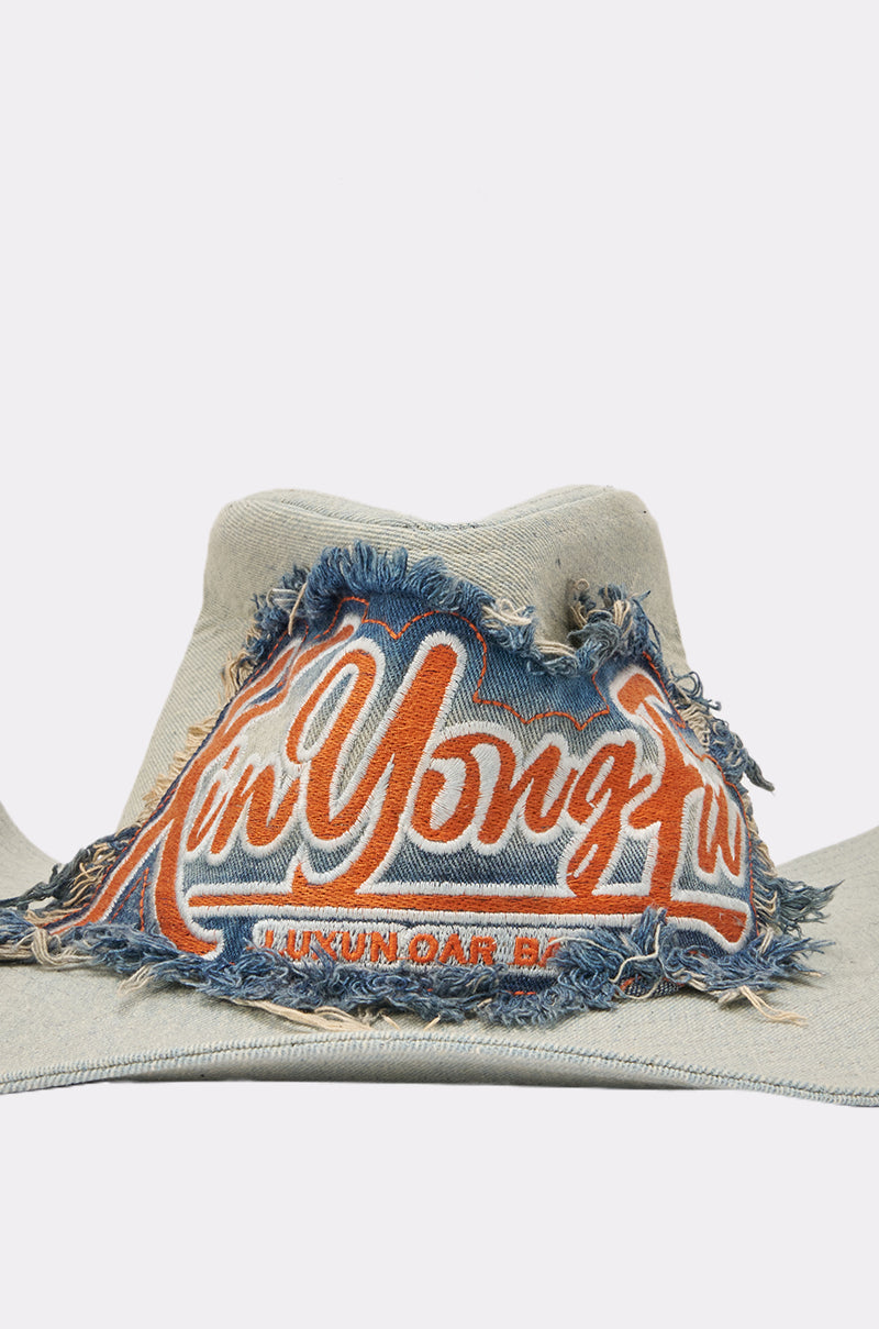 WITH THE TIMES DENIM COWBOY HAT