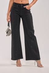 SHINING BRIGHT RHINESTONE DENIM
