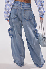 EASY ENOUGH CARGO DENIM
