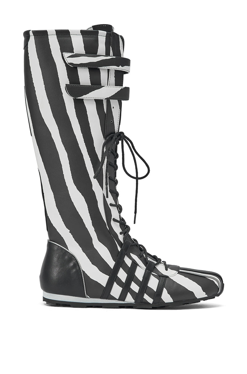 AZALEA WANG OZZY ZEBRA FLAT SNEAKER