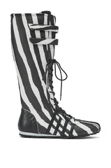 AZALEA WANG OZZY ZEBRA FLAT SNEAKER