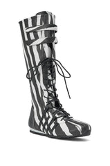 AZALEA WANG OZZY ZEBRA FLAT SNEAKER