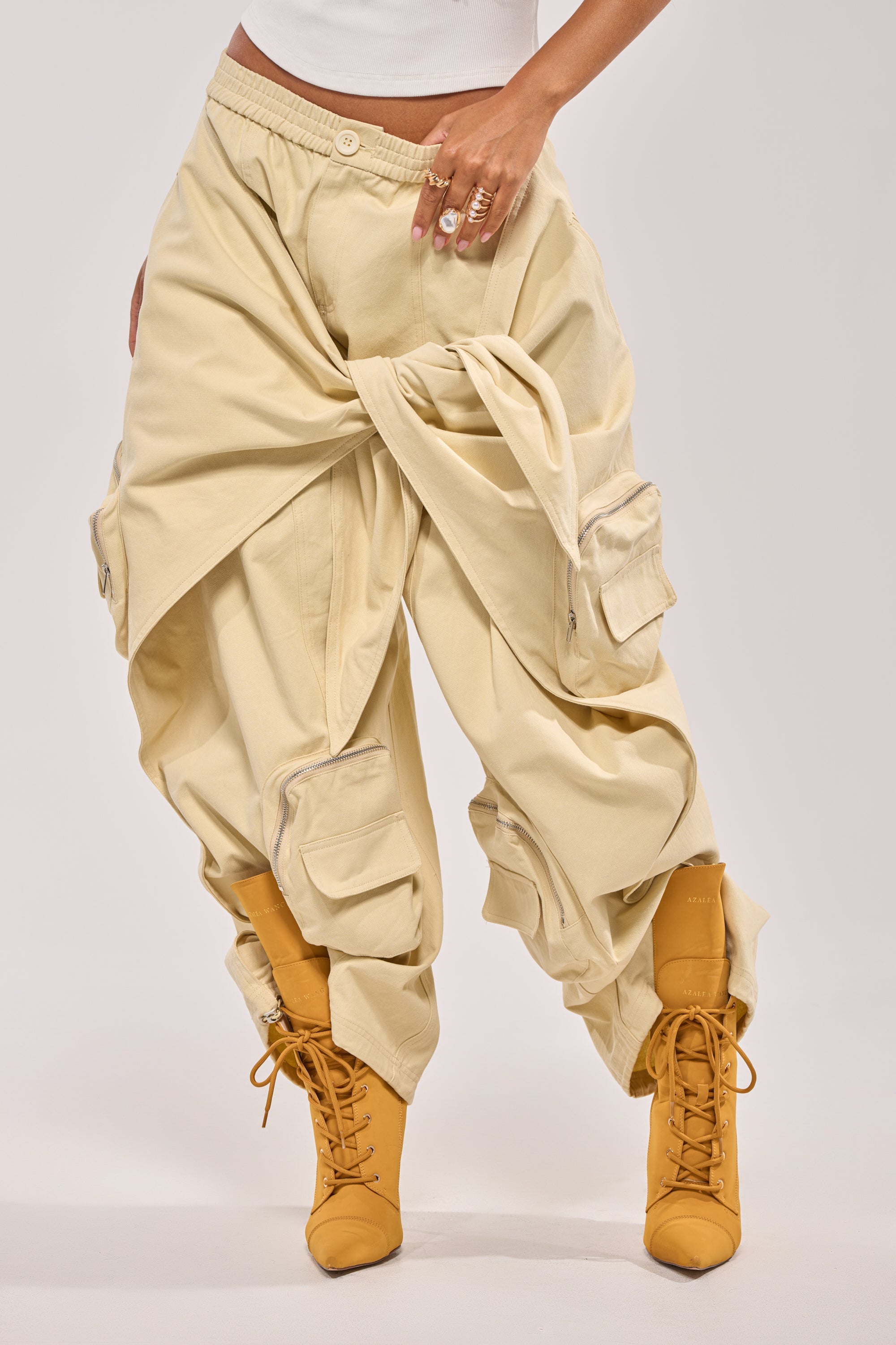 DO THE MOST TIE FRONT PANT