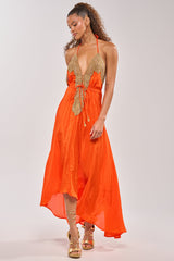 SORRY NOT SORRY EMBELLISHED MAXI DRESS