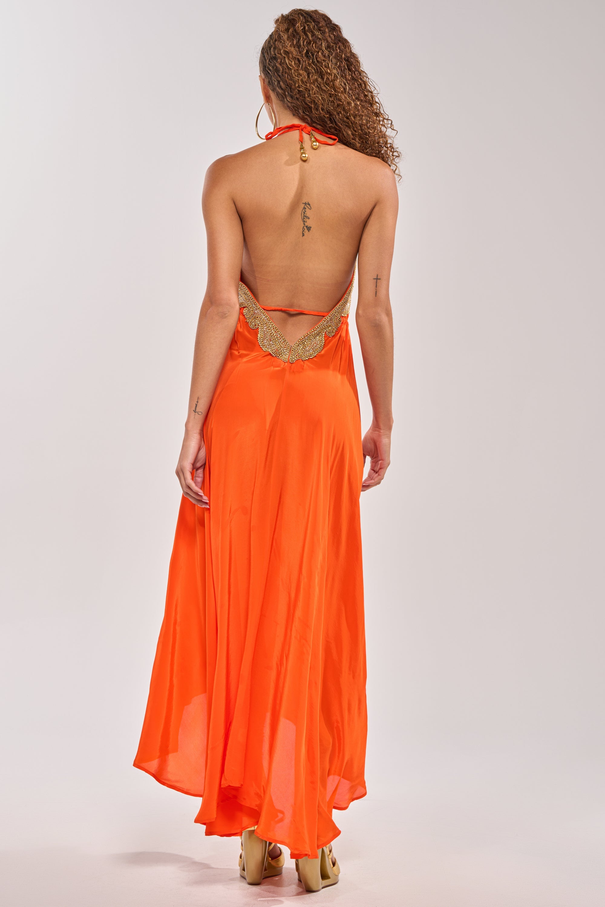 SORRY NOT SORRY EMBELLISHED MAXI DRESS