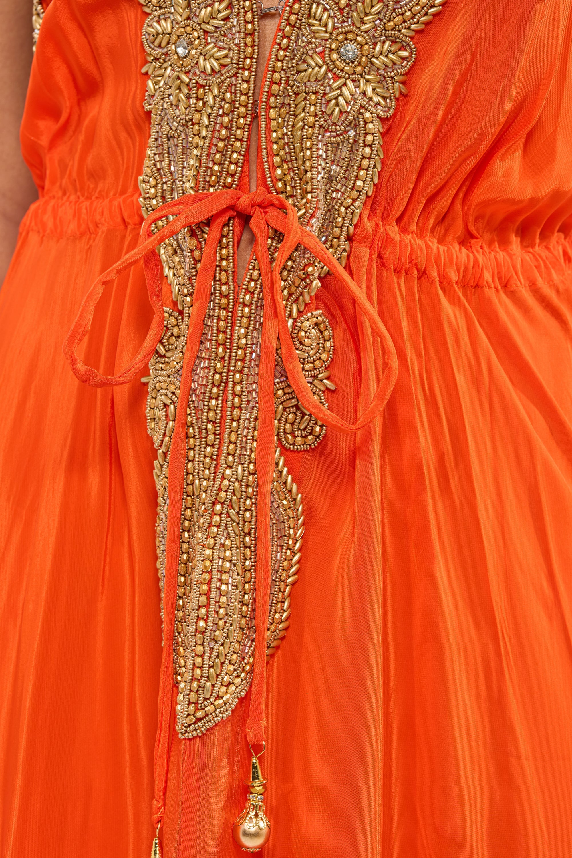 SORRY NOT SORRY EMBELLISHED MAXI DRESS