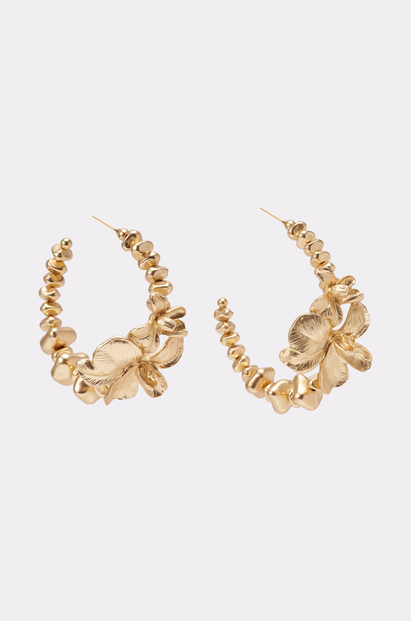 FLORAL DREAMS HOOP EARRING