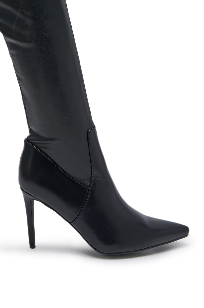 AZALEA WANG PINUP BLACK STILETTO BOOT