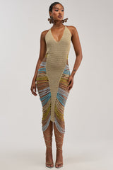 NOT PLAYING IT SAFE CROCHET MAXI DRESS