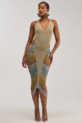 NOT PLAYING IT SAFE CROCHET MAXI DRESS