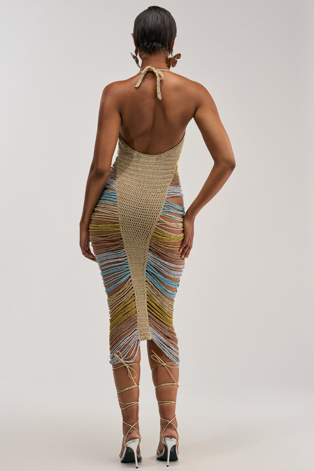 NOT PLAYING IT SAFE CROCHET MAXI DRESS