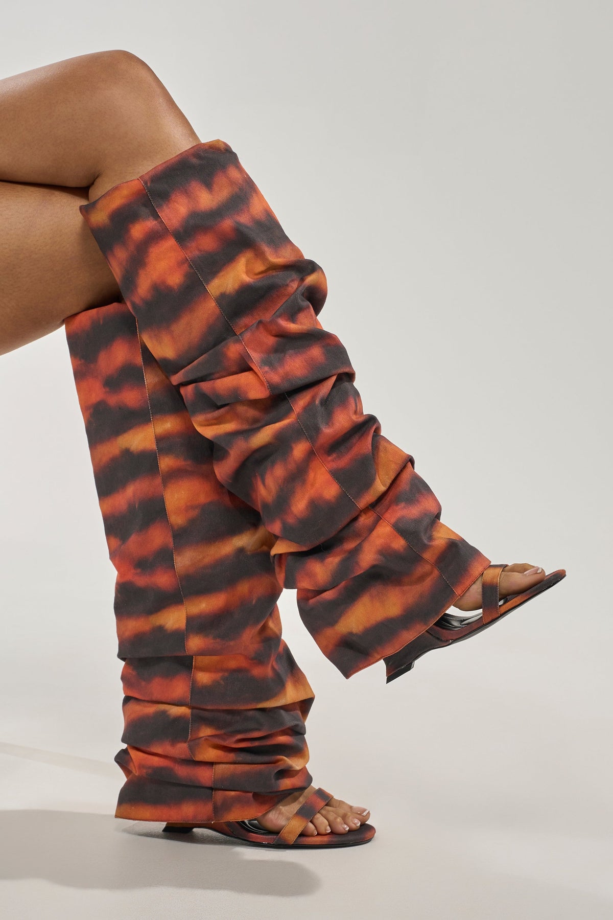 AZALEA WANG RADLEY TIGER PRINT SLOUCHY WEDGE BOOT