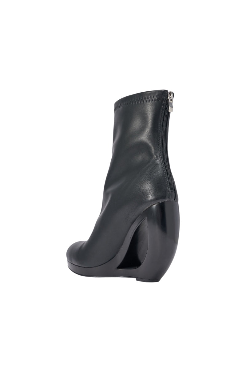 AZALEA WANG RAPTURE OPEN WEDGE COCKTAIL BOOTIE