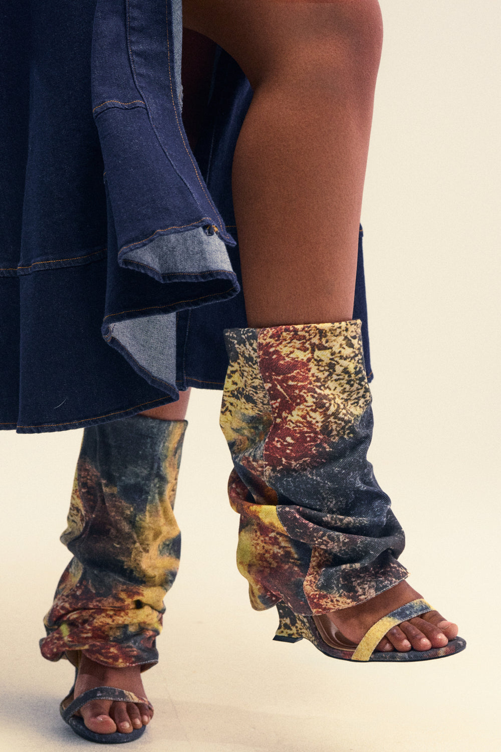 AZALEA WANG RAXA MULTI OPEN TOE BOOTIE