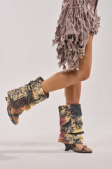 AZALEA WANG RAXA MULTI OPEN TOE BOOTIE