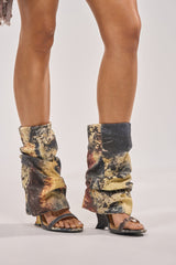 AZALEA WANG RAXA MULTI OPEN TOE BOOTIE