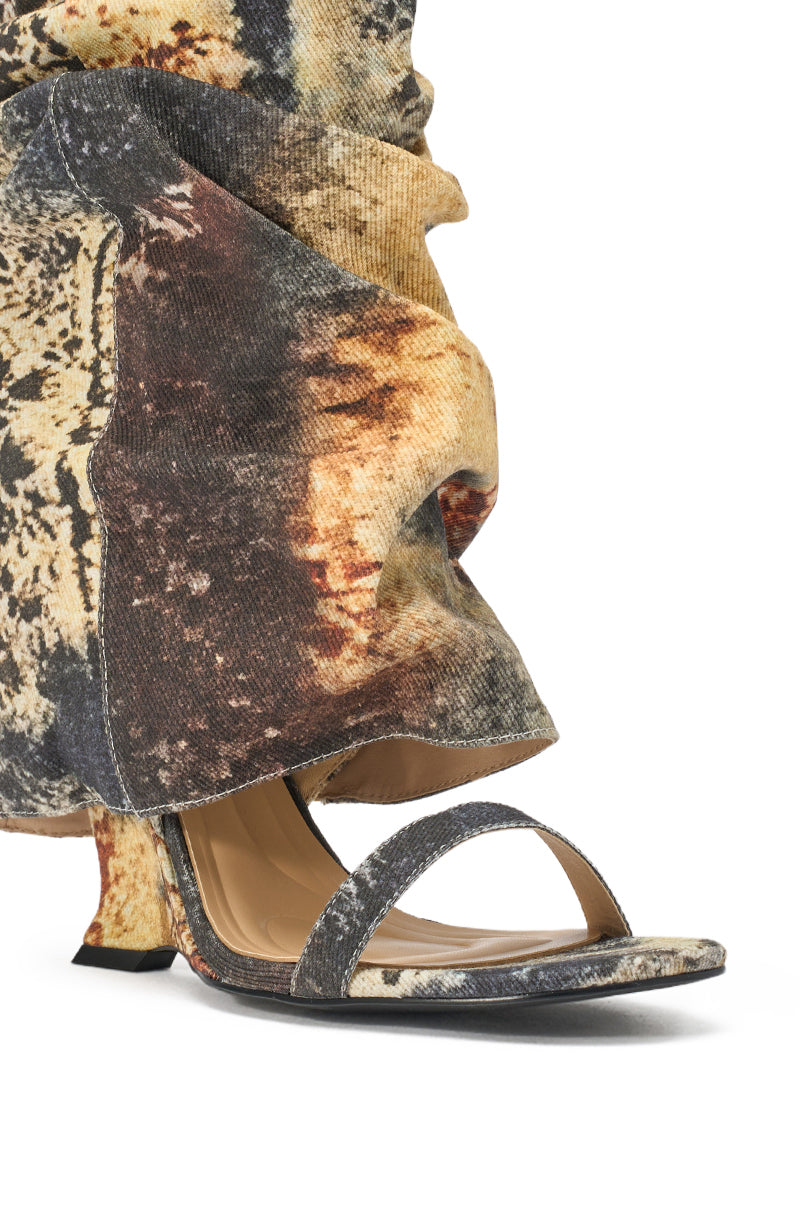 AZALEA WANG RAXA MULTI OPEN TOE BOOTIE