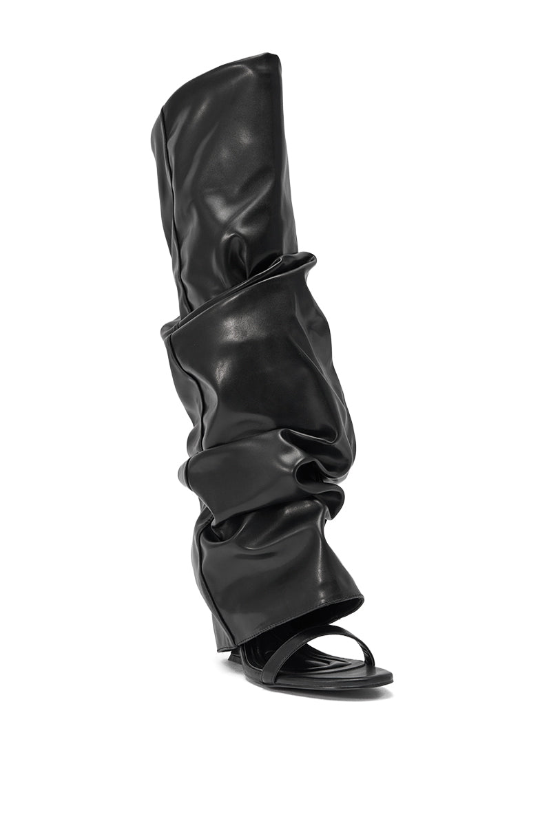 AZALEA WANG RAYLAN BLACK GLADIATOR SANDAL