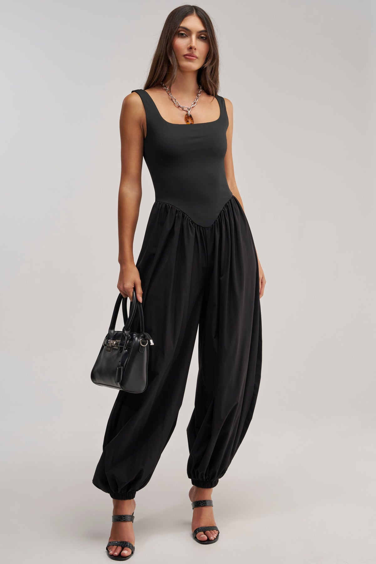 FLIRT ALERT SQUARE NECK JUMPSUIT
