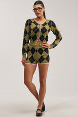 CRAZY FOR YOU ARGYLE SHORT