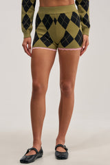CRAZY FOR YOU ARGYLE SHORT