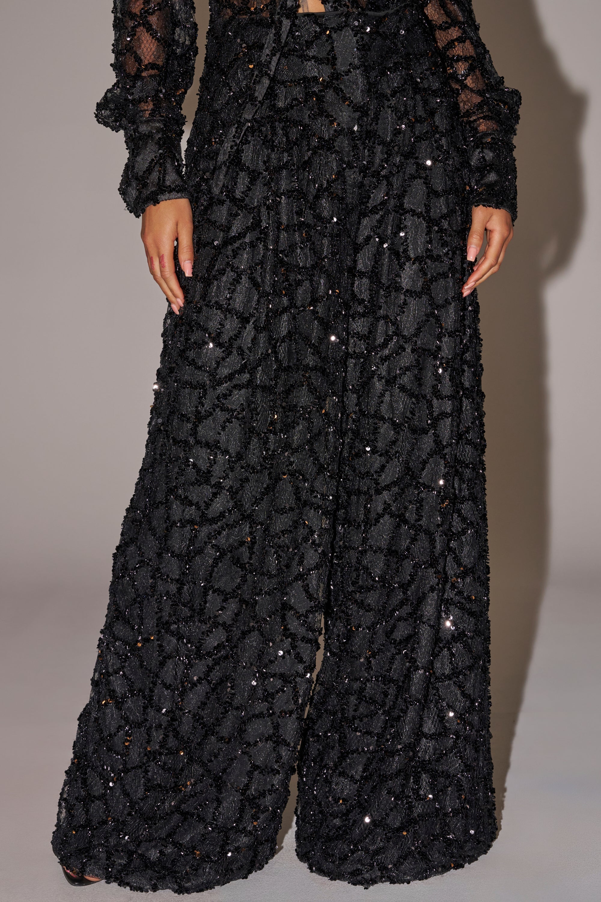 ROXY SEQUIN PALAZZO PANT