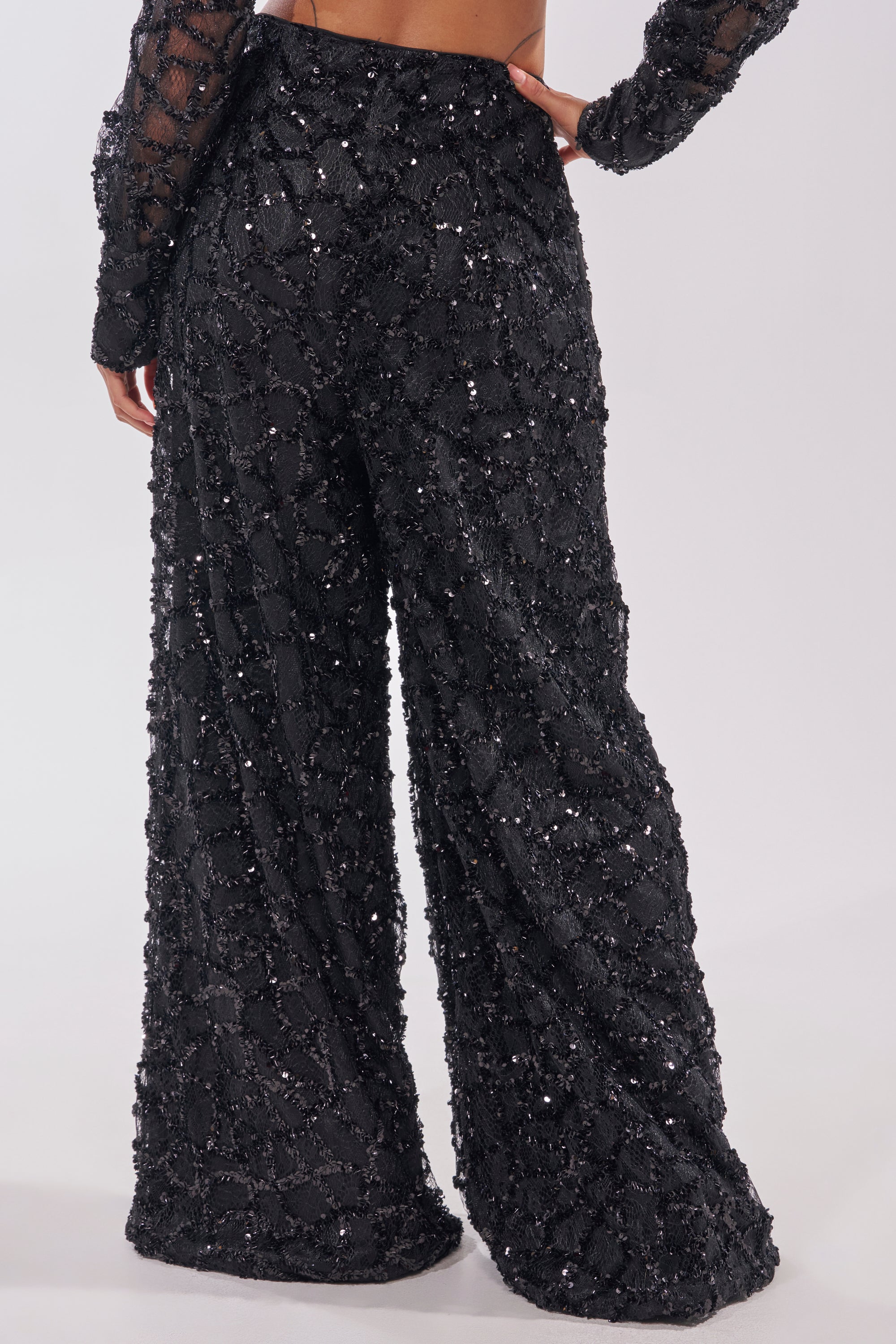 ROXY SEQUIN PALAZZO PANT