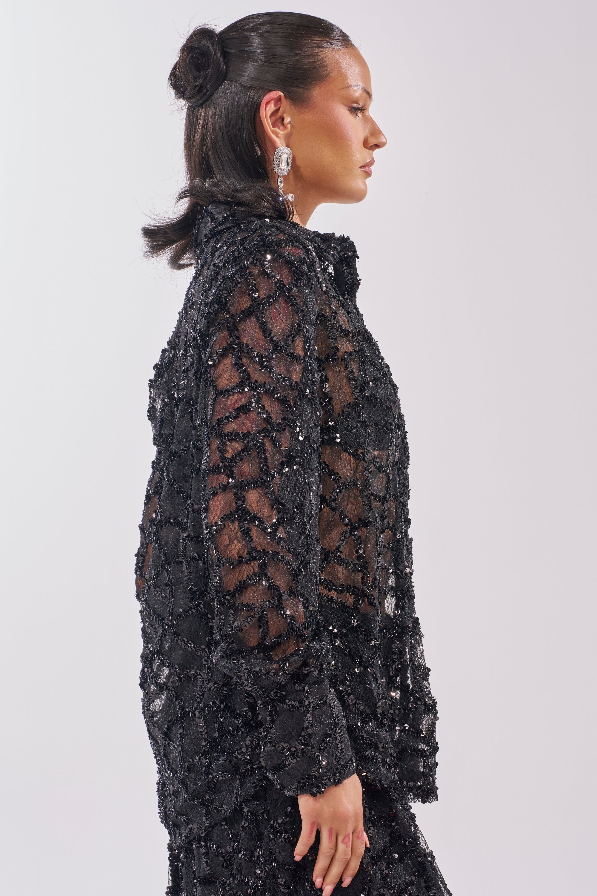 ROXY SEQUIN BUTTON DOWN