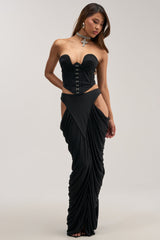 HOTTIE ALERT MESH MAXI SKIRT