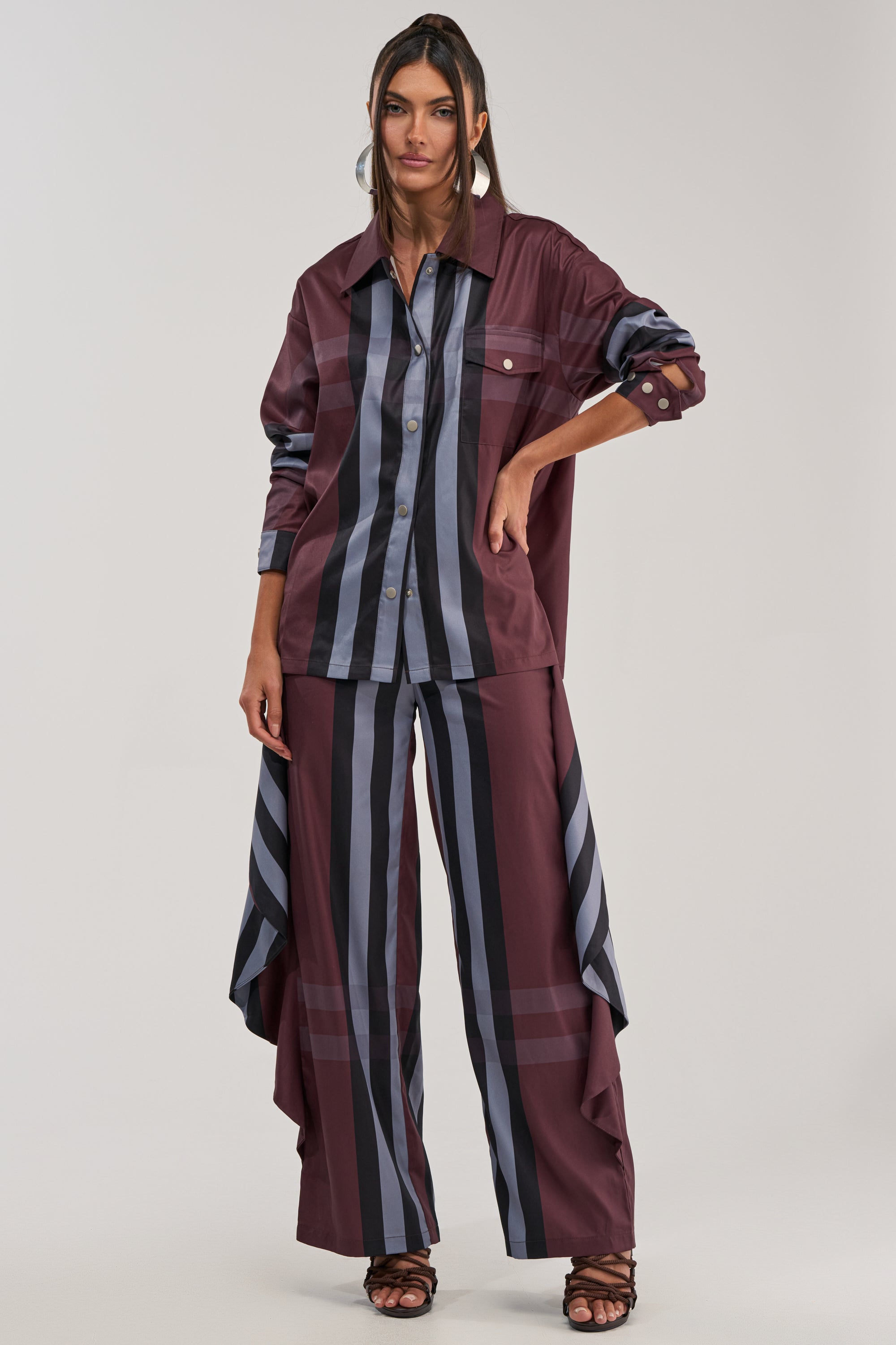 LUXURY LIFE PLAID PALAZZO PANT