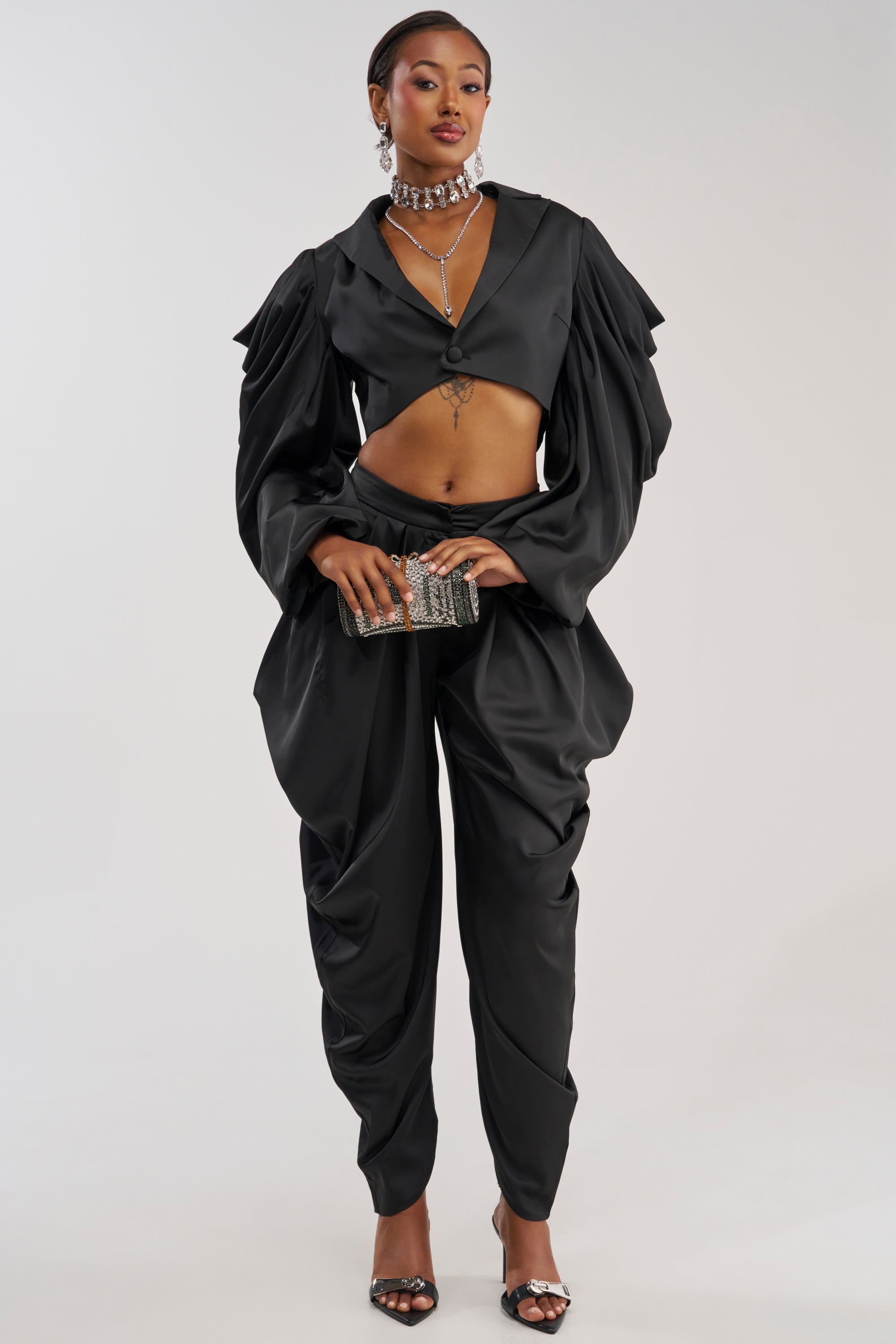 DRIP DRIP TROUSER IN BLACK